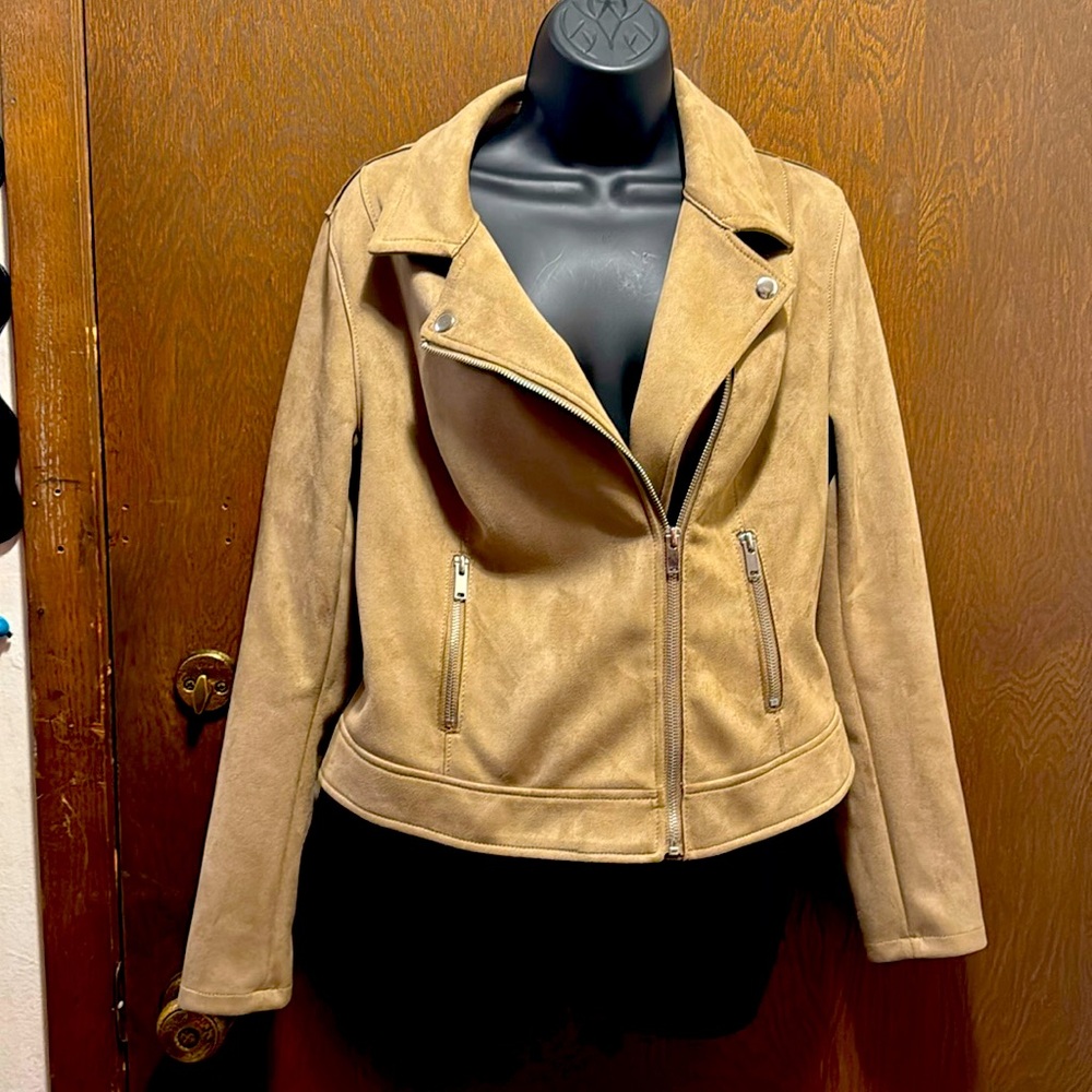 Rickis faux suede biker style jacket